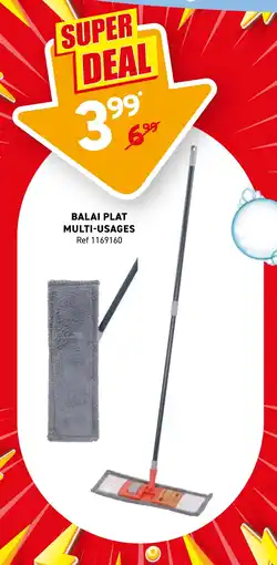 Trafic Balai plat multi-usages offre