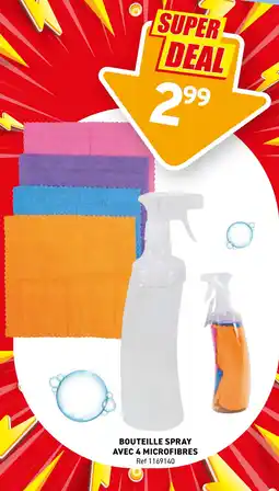 Trafic Bouteille spray avec 4 microfibres offre