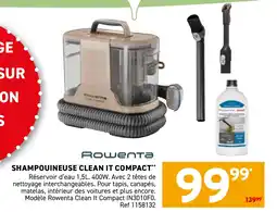 Trafic Shampouineuse clean it compact offre