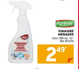 Trafic Vinaigre menager offre