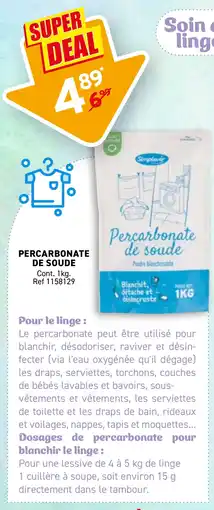 Trafic Percarbonate de soude offre