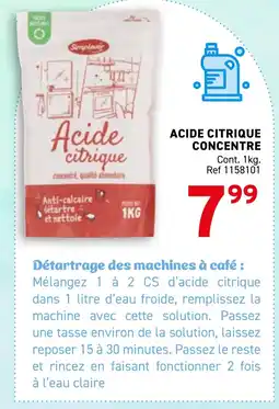 Trafic Acide citrique concentre offre