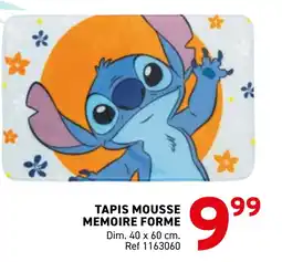 Trafic Tapis mousse memoire forme offre