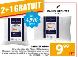 Trafic Oreiller memo offre