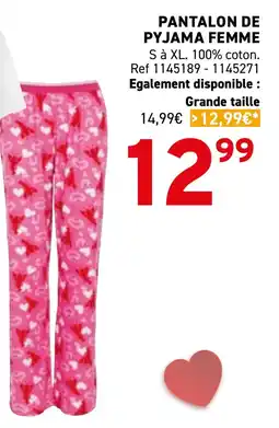 Trafic Pantalon de pyjama femme offre