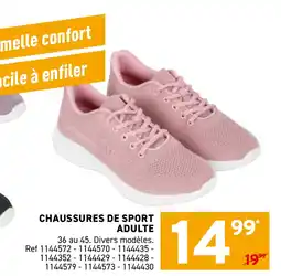 Trafic Chaussures de sport adulte offre