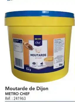METRO Moutarde de dijon metro chef offre