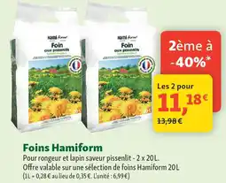 Maxi Zoo Foins Hamiform offre