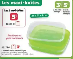 Maximo La maxi-boîte hermétique offre