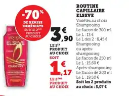 Hyper U ELSEVE Routine capillaire offre
