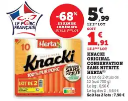 Hyper U KHERTA nacki original conservation sans nitrite offre