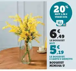 Hyper U U Bouquet mimosa offre