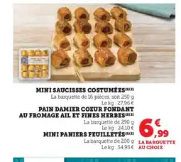 Hyper U Mini saucisses costumées offre
