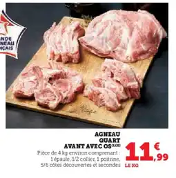 Hyper U Agneau quart avant avec os offre