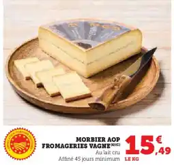 Hyper U Morbier aop fromageries vagne offre