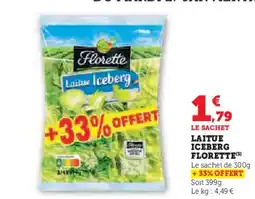 Hyper U FLORETTE Laitue iceberg offre