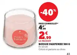 Hyper U Bougie parfumee offre