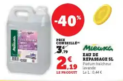 Hyper U Eau de repassage offre