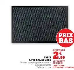 Hyper U Tapis anti-salissures offre