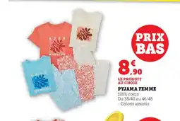 Hyper U Pyjama femme offre