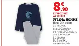 Hyper U Pyjama homme offre