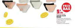 Hyper U Lot de 2 slips femme offre