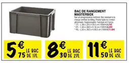 Chretien Matériaux Bac de rangement masterbox offre