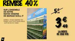 Chretien Matériaux Sur l'ensemble de notre rayon visserie de marque scell it offre