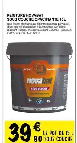 Chretien Matériaux Peinture novabat sous couche opacifiante offre