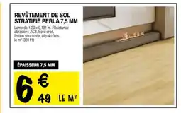Chretien Matériaux Revêtement de sol stratifié perla 7,5 mm offre