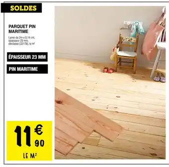 Chretien Matériaux Parquet pin maritime offre