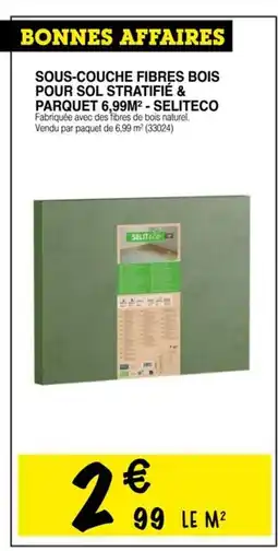 Chretien Matériaux Sous-couche fibres bois pour sol stratifié & parquet offre