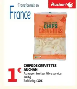 Auchan Supermarché AUCHAN Chips de crevettes offre