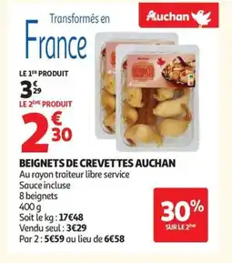 Auchan Supermarché AUCHAN Beignets de crevettes offre