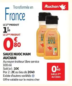 Auchan Supermarché AUCHAN Sauce nuoc mam offre