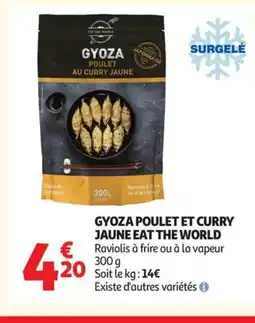 Auchan Supermarché EAT THE WORLD Gyoza poulet et curry jaune offre