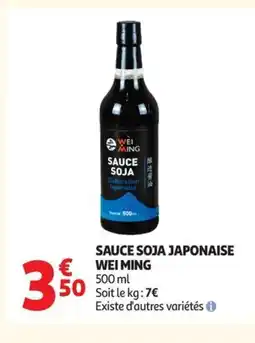 Auchan Supermarché WEI MING Sauce soja japonaise offre