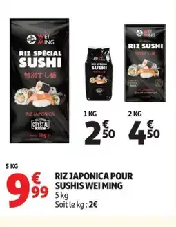 Auchan Supermarché WEI MING Riz japonica pour sushis offre