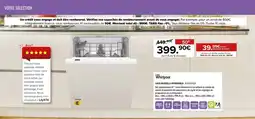 Gitem WHIRLPOOL Lave-vaisselle intégrable W2IHKD526 offre