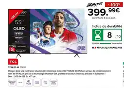 Gitem TCL Tv qled 4k 55P8K offre