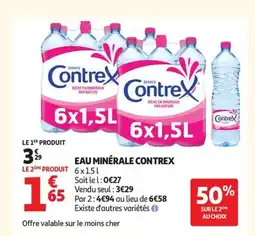 Auchan Supermarché CONTREX Eau minérale offre