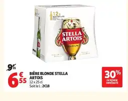 Auchan Supermarché STELLA ARTOIS Bière blonde offre