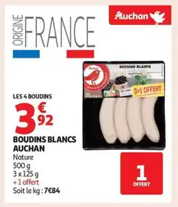 Auchan Supermarché AUCHAN Boudin blancs offre