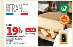 Auchan Supermarché Abondance aop offre