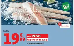 Auchan Supermarché Dos de cabillaud offre