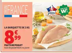 Auchan Supermarché Filets de poulet offre