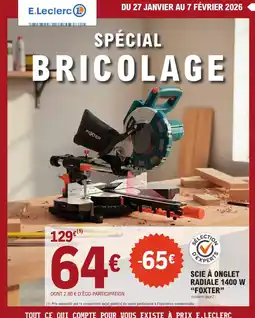 E.Leclerc Brico FOXTER Scie à onglet radiale 1400 w offre