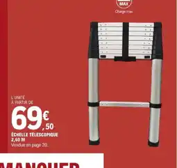 E.Leclerc Brico Échelle télescopique 2,60 m offre
