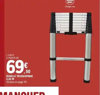 Échelle télescopique 2,60 m