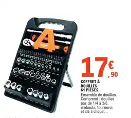 E.Leclerc Brico Coffret à douilles 61 pièces offre